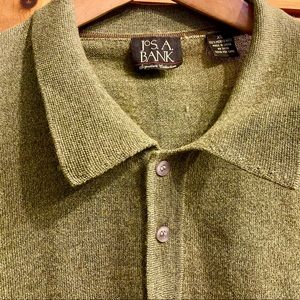 Jos A Bank Signature Collection Marino Wool Sweater | Size: XL Color: Army Green